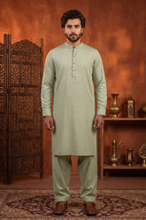 PISTACHIO GREEN MENS STITCHED